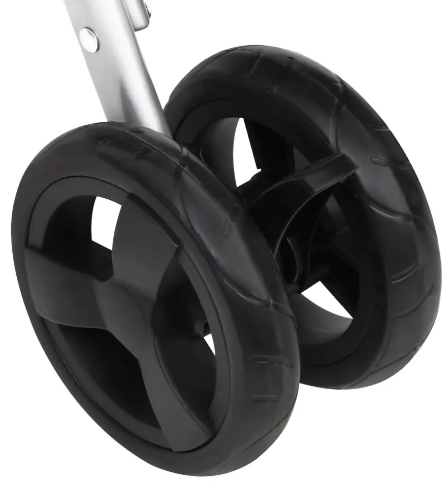 Carrinho dobrável para cães 100x49x96 cm tecido linho verde