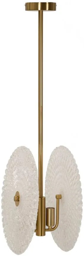 Candeeiro de Teto "Glass" Dourada – 35x18x80 cm