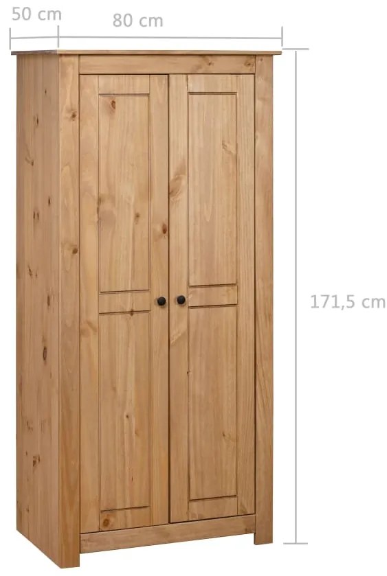 Roupeiro 80x50x171,5 cm pinho Panamá maciço