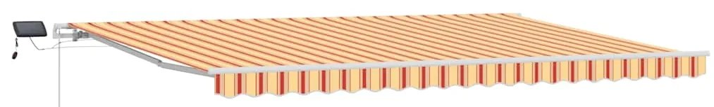 Toldo Retrátil Amarelo e laranja 500 × 350 cm amarelo e laranja