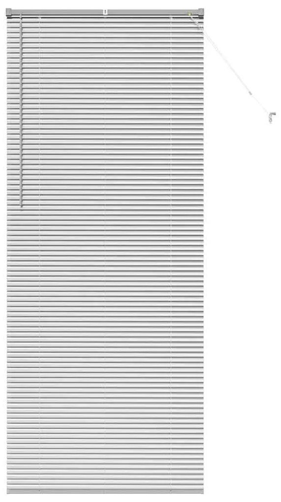 Persiana de Janela com cortinas Outros Manual Prata 80 x 130 cm Alumín