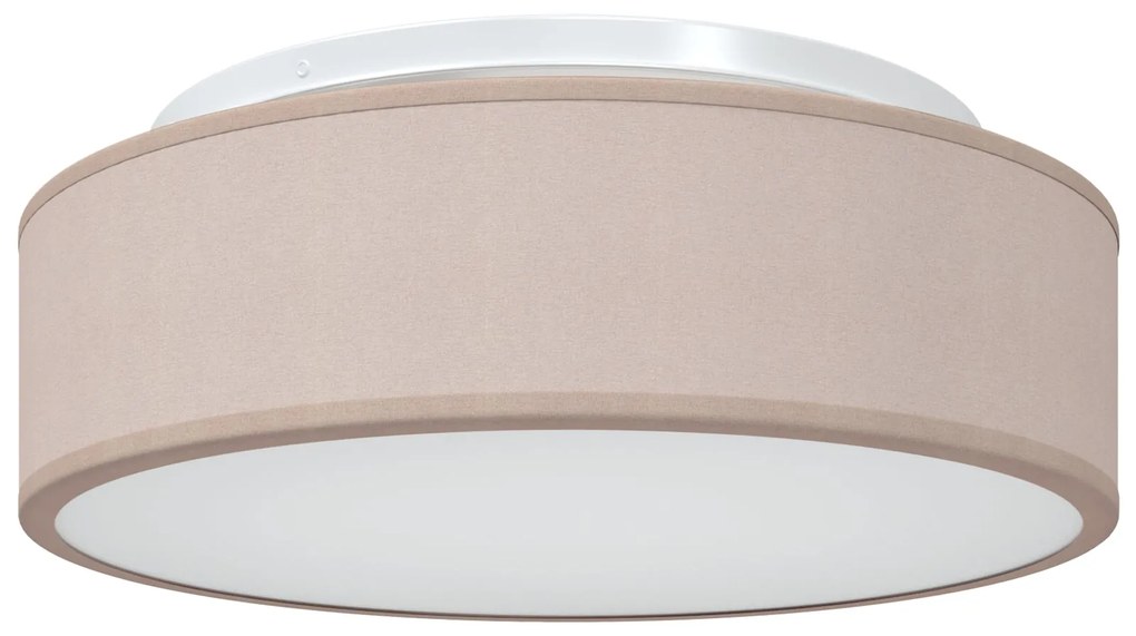 Luzes de Teto Embutidas Taupe Ø 38 cm Tecido E27
