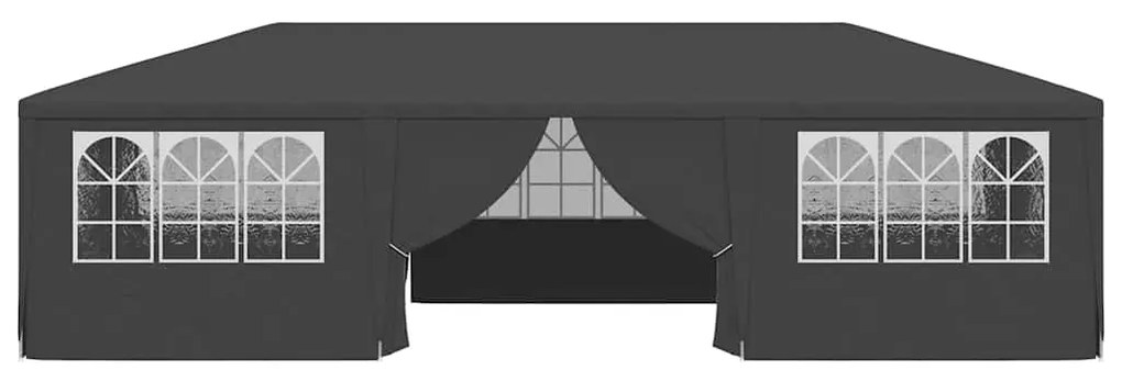 Tenda festas com paredes laterais 4x9m 90g/m² antracite
