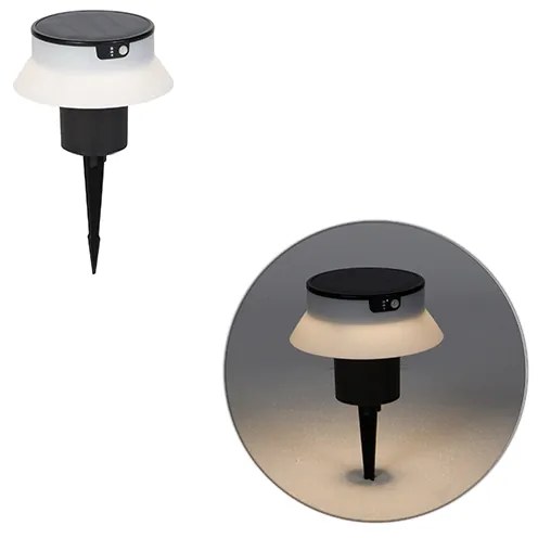 Design pin spot preto com LED e dimmer IP55 solar - Felice Moderno