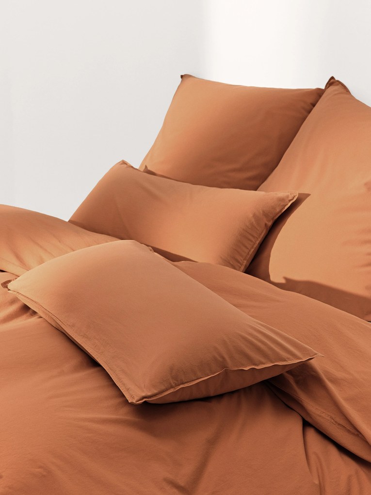 Capa de edredão em percal de algodão lavado Debbie