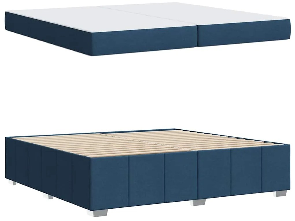 Estrutura da Cama Outros Azul 200 x 200 cm tecido