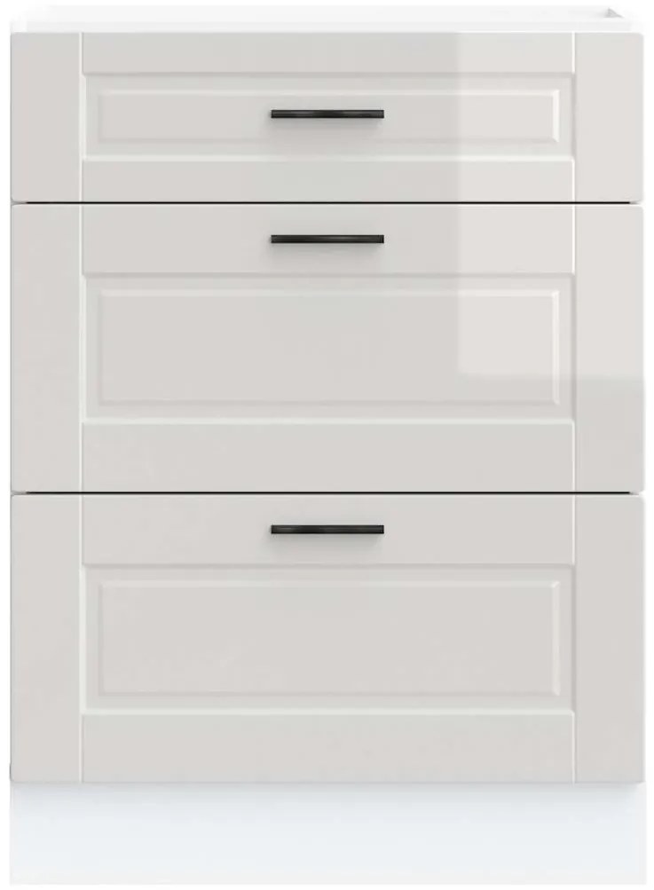Armário base cozinha Porto derivados madeira branco brilhante