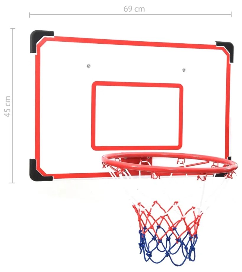 Tabela de Basquetebol de Parede com Bola Incluida