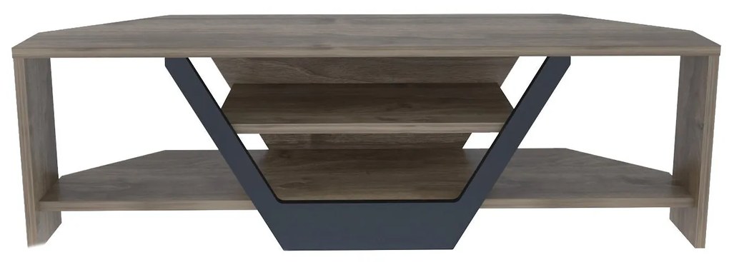 Móvel TV Sares – Nogueira/Preto – 120x35x36,8 cm