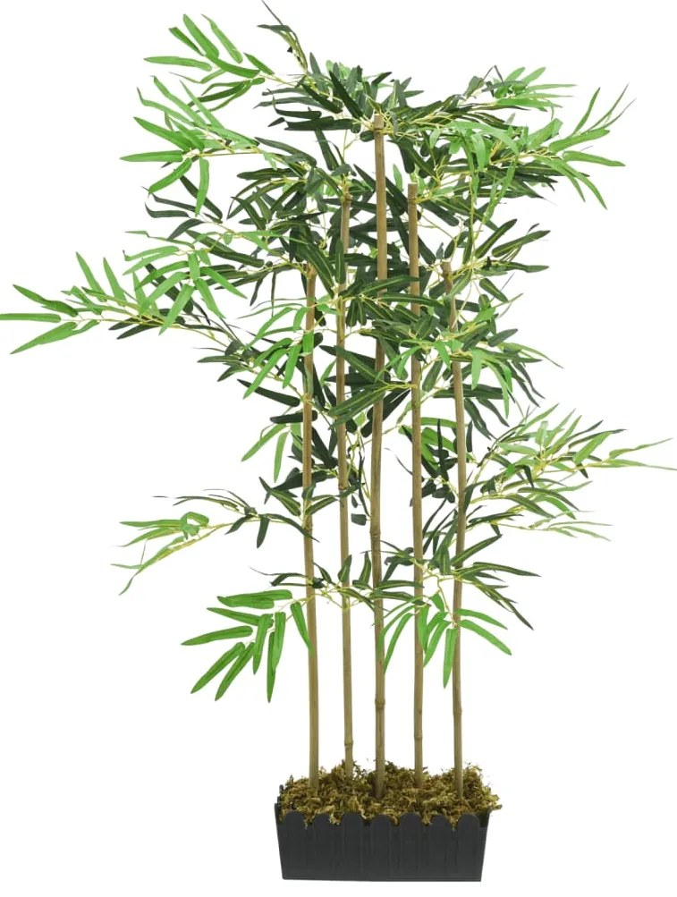 Árvore de bambu artificial 730 folhas 120 cm verde