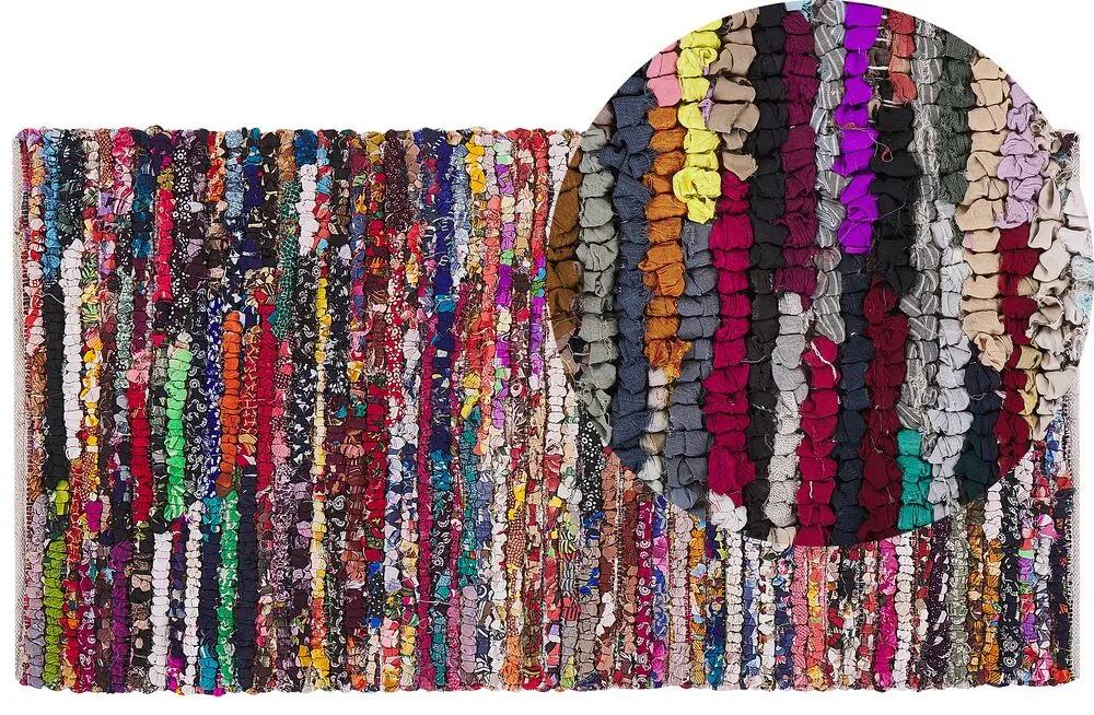 Tapete de poliéster com algodão 80 x 150 cm multicolor BAFRA Beliani