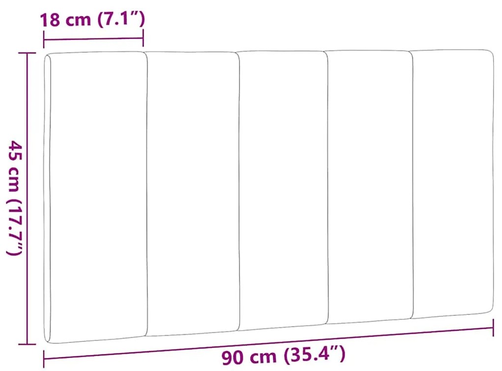 Almofadão de cabeceira 90 cm tecido creme