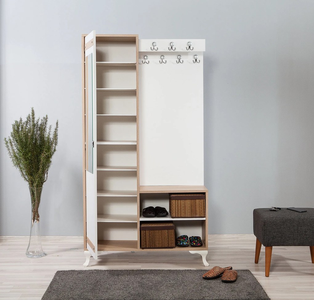 **** Cabideiro Inci – Carvalho Sonoma – 100 cm x 190 cm x 36 cm
**