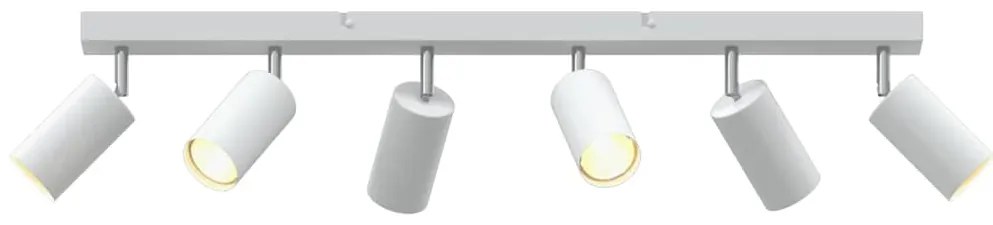 Spotlight de Teto 6 Direções Ajustáveis Branco GU10