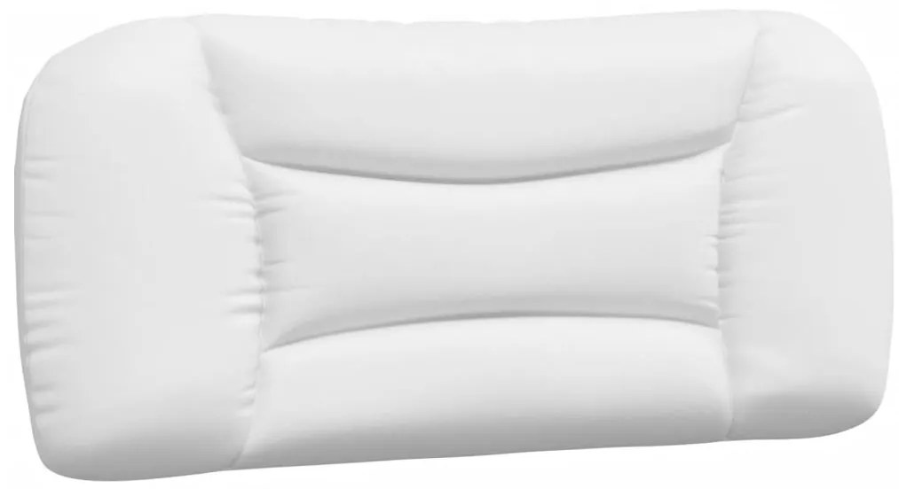 Cama com colchão 90x190 cm couro artificial preto e branco