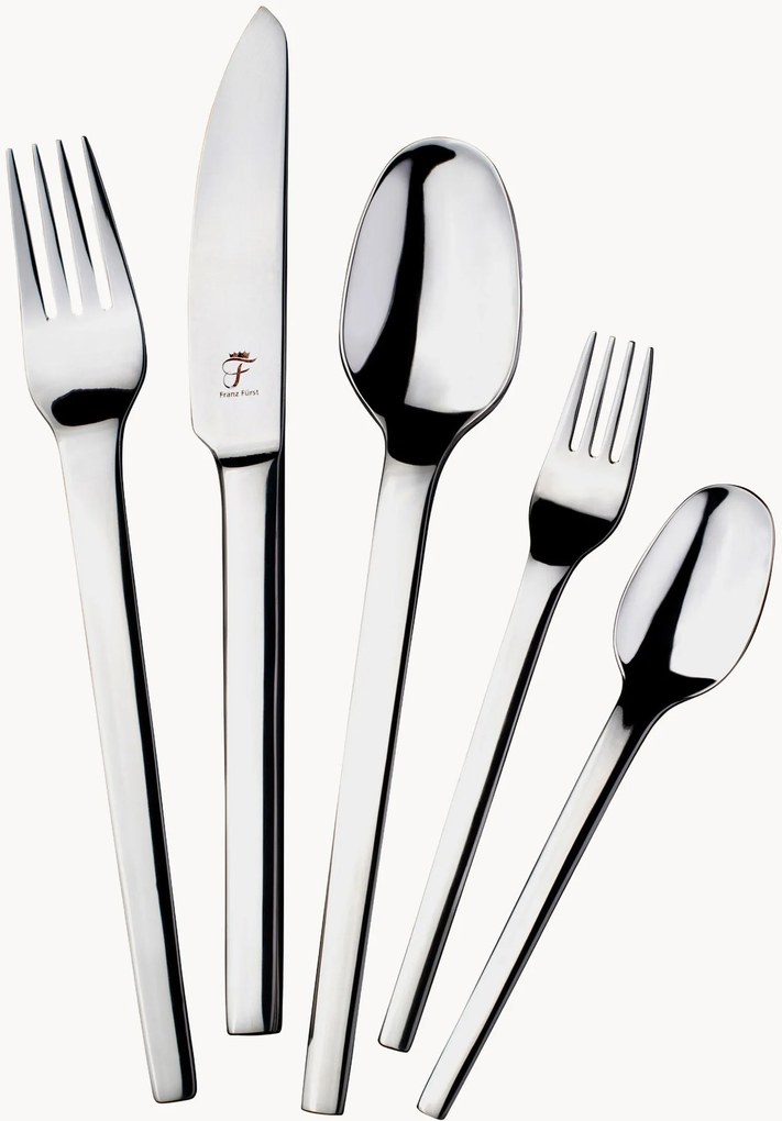 Conjunto de talheres em aço inoxidável polido Karat, 6 pessoas, conjunto de 30