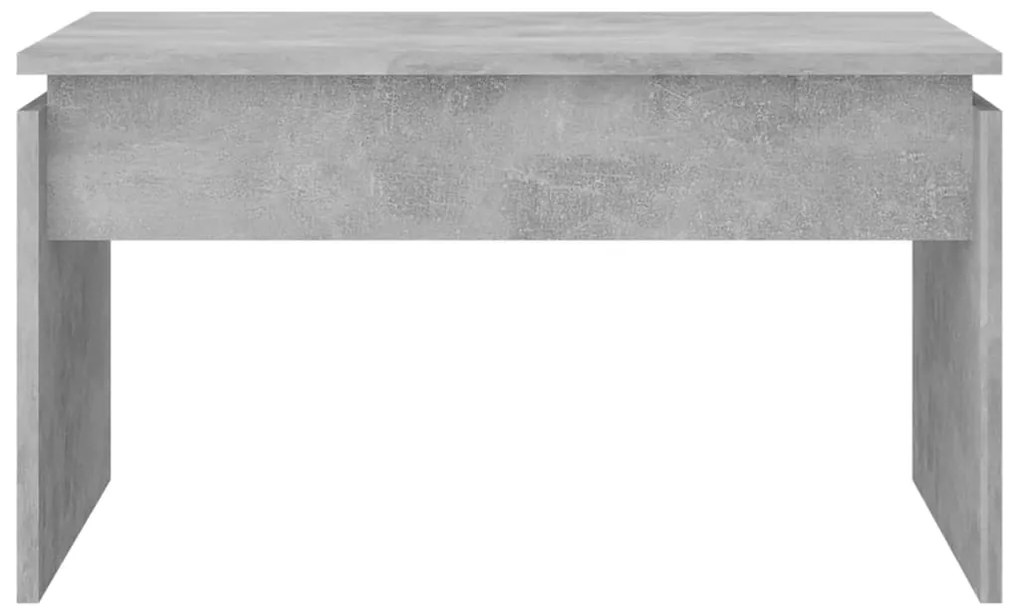 Mesa de centro 68x50x38 cm derivados madeira cinzento cimento