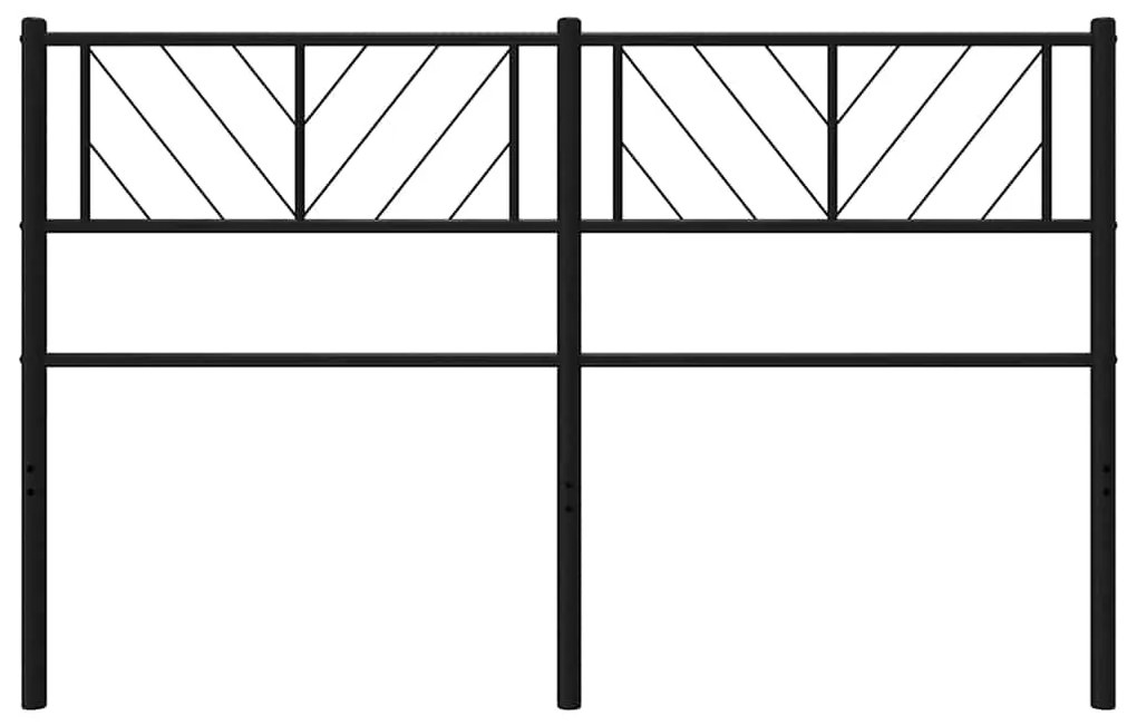 Cabeceira de cama 150 cm metal preto