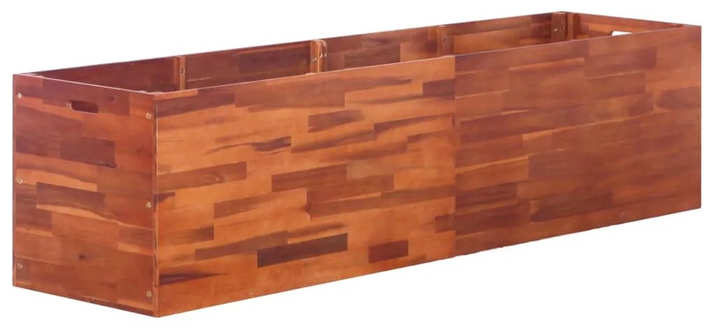 vidaXL Canteiro elevado de jardim 200x50x50 cm madeira de acácia