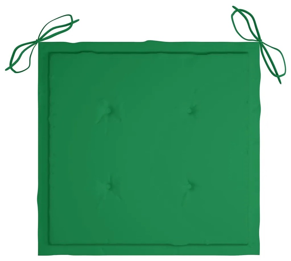 Cadeiras de jardim com almofadões 6 pcs acácia maciça