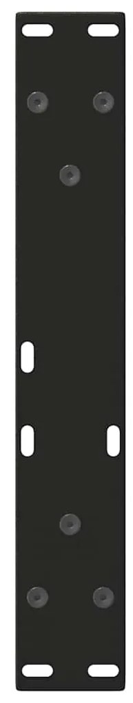 Pés para mesa de centro em V, 2 peças, preto, 40x(30-31,3) cm, aço