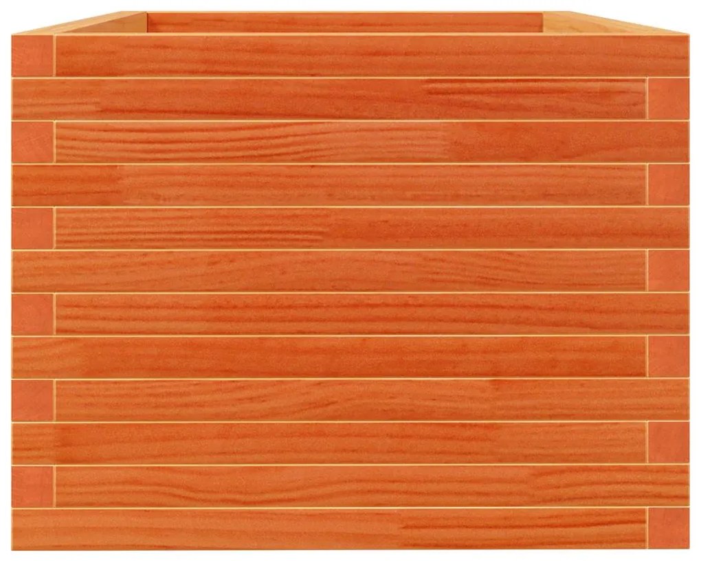Vaso/floreira de jardim 90x60x49,5 cm pinho maciço castanho mel