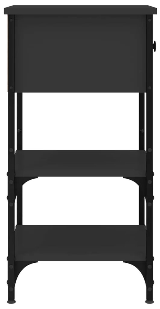 Mesa cabeceira 34x36x70 cm derivados de madeira preto