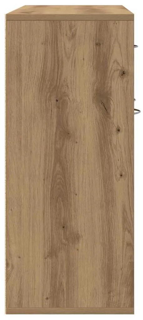 Aparador 88x30x70 cm derivados madeira cor carvalho artisiano