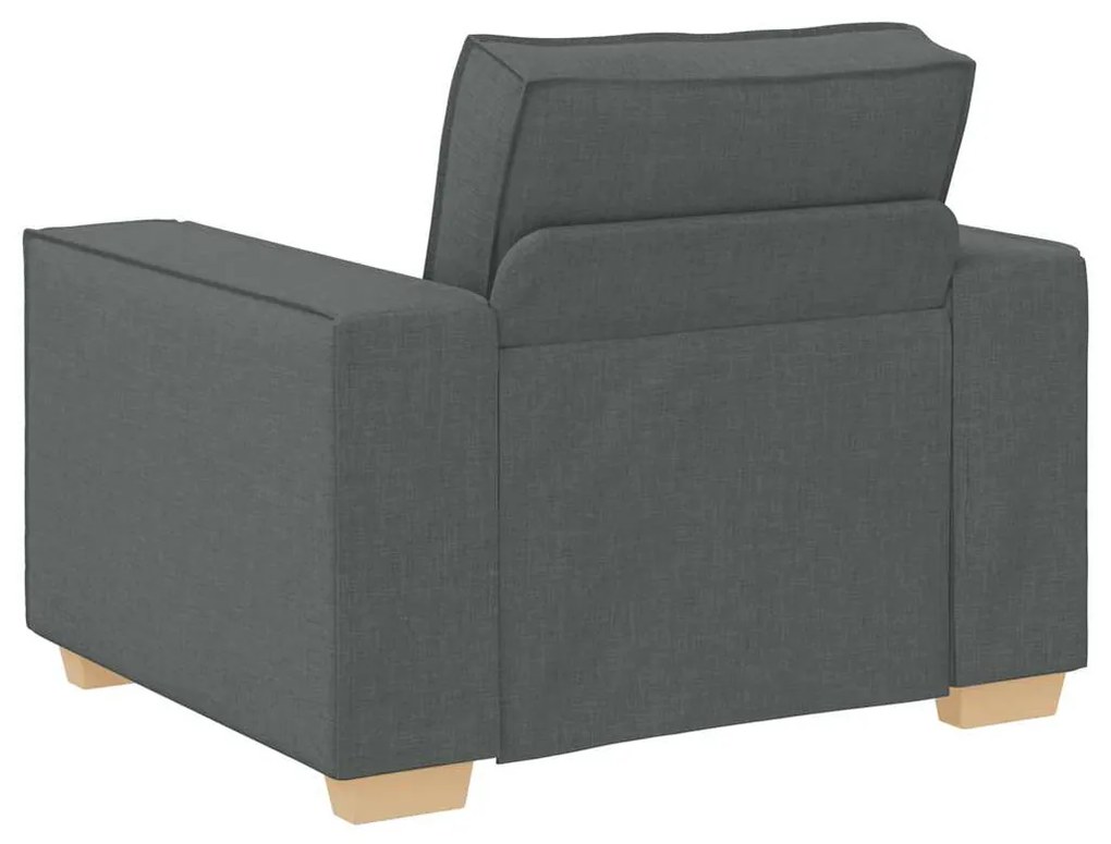 Sofá-cadeira Cinza Escuro 60 cm Tecido