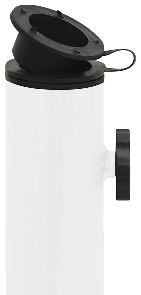 Base para guarda-sol ferro fundido 44x44x31 cm branco