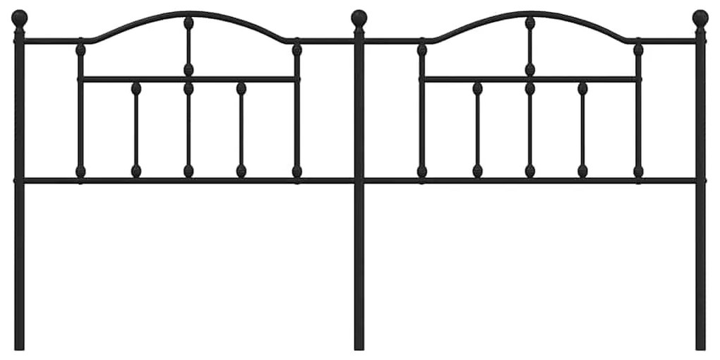 Cabeceira de cama 193 cm metal preto