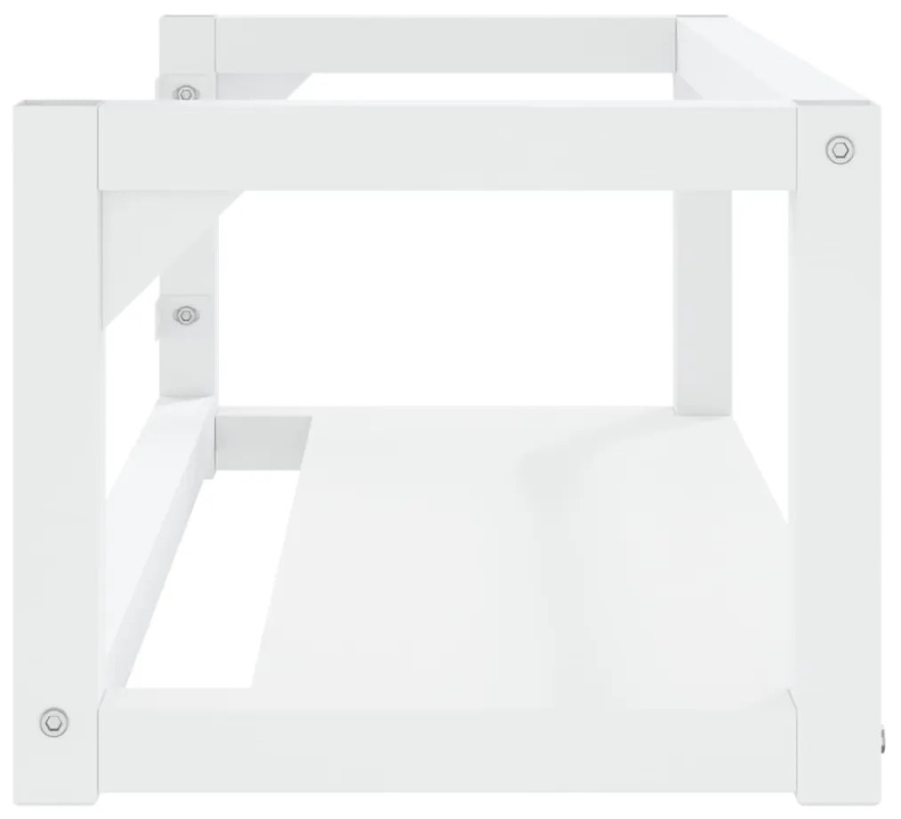 Estrutura de parede p/ lavatório ferro 79x38x31cm branco