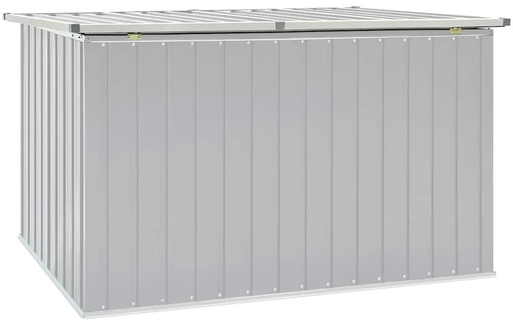 Caixa de arrumação para jardim 171x99x93 cm cinzento