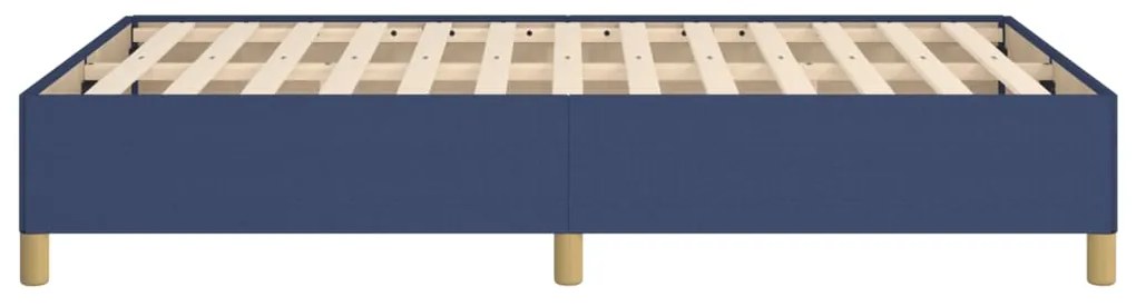 Estrutura de cama sem colchão 120x200 cm tecido azul