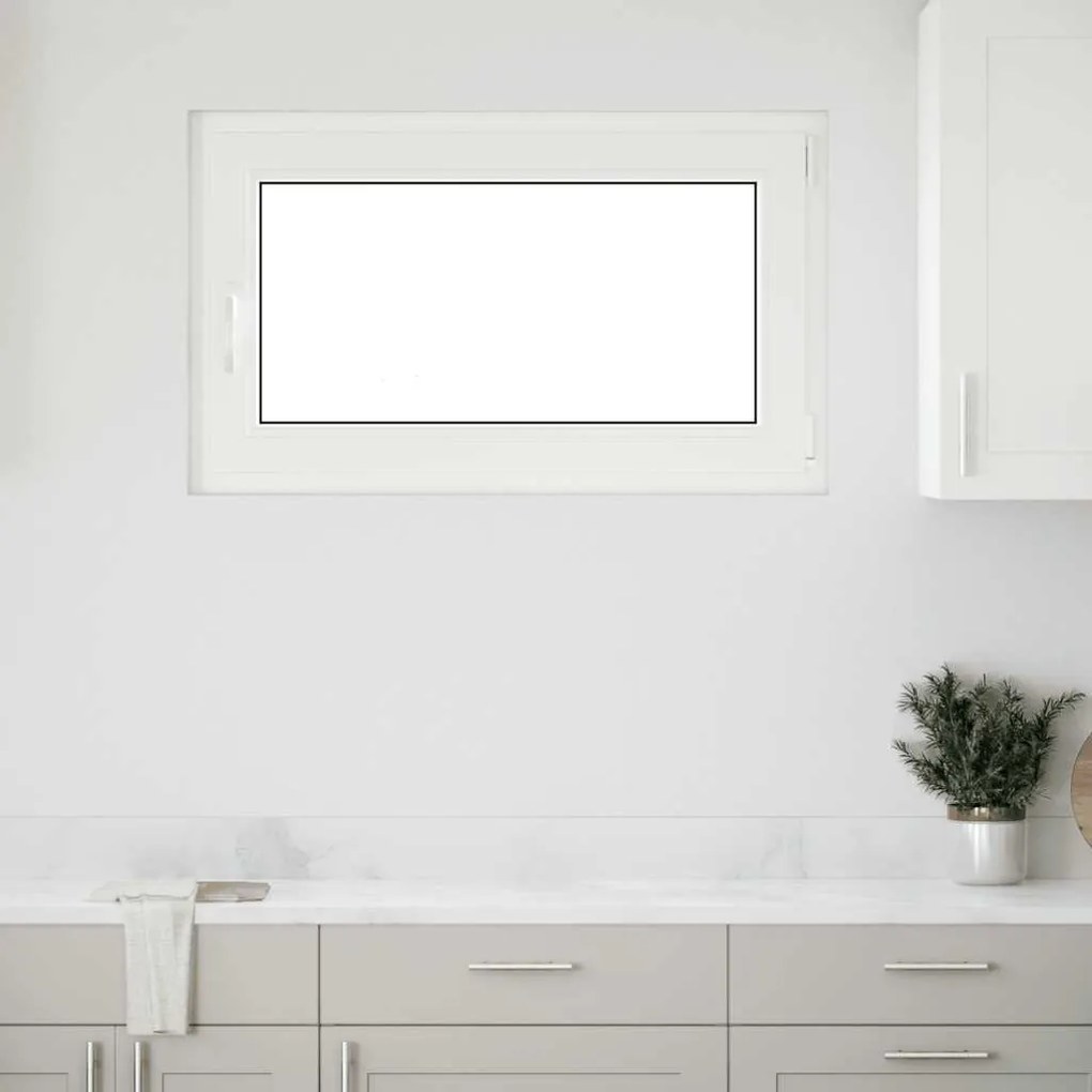 vidaXL Janela de porão "RISOR" 100x70 cm oscilobatente DIN direita antracite