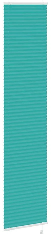 Gasolina verde Plissada Cega 45x200 cm Largura Tecido 44,4 cm