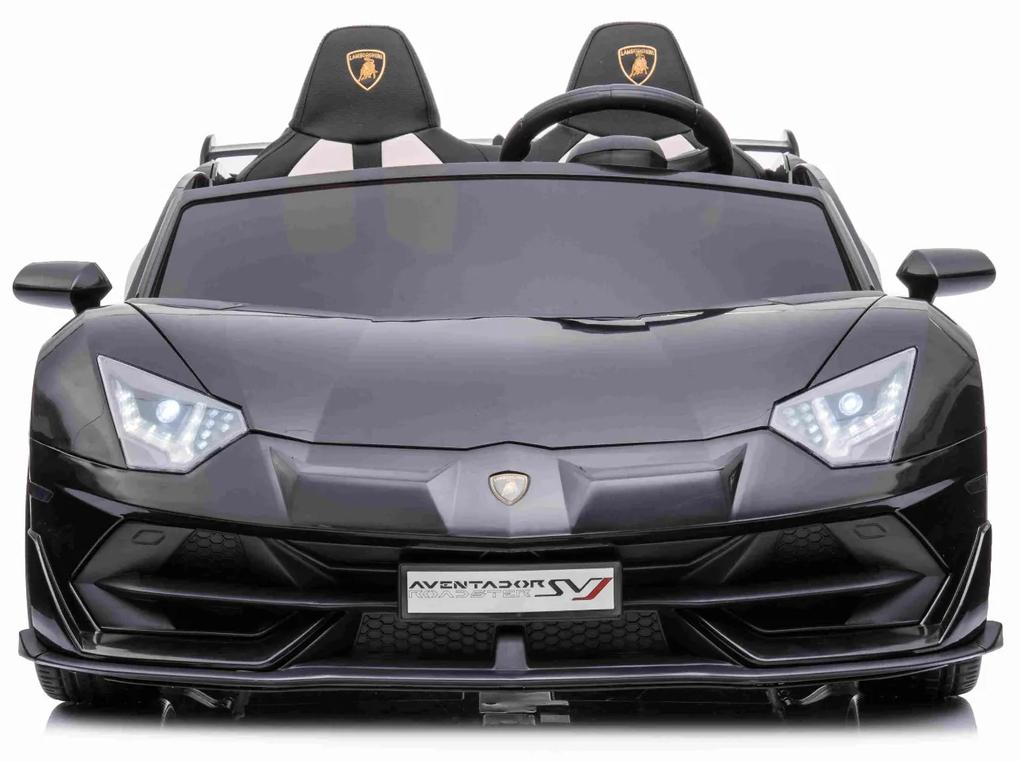 Carro elétrico para crianças Lamborghini Aventador 24V 2 Lugares, MP4 player, bancos em couro sintético, portas de abertura vertical, motor 2 x 45W, b