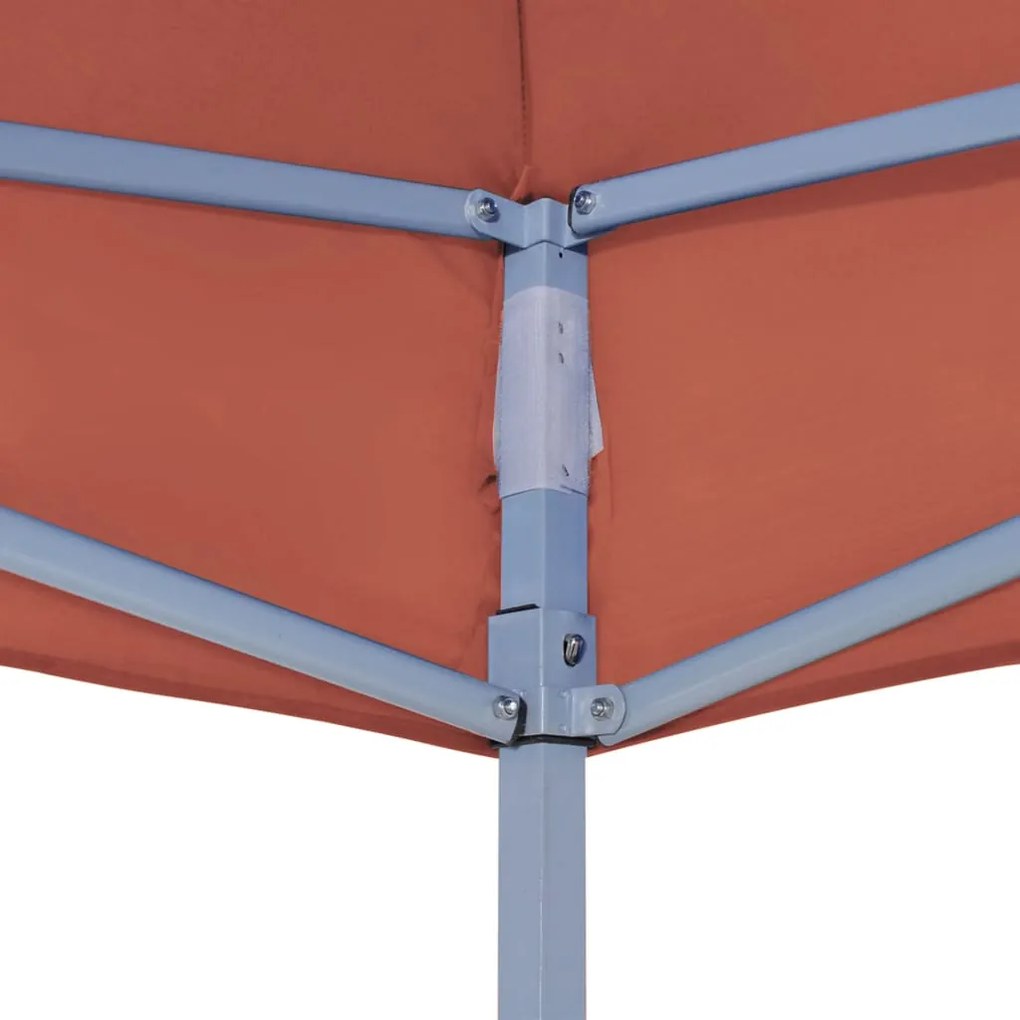 Teto para tenda de festas 4x3 m 270 g/m² terracota