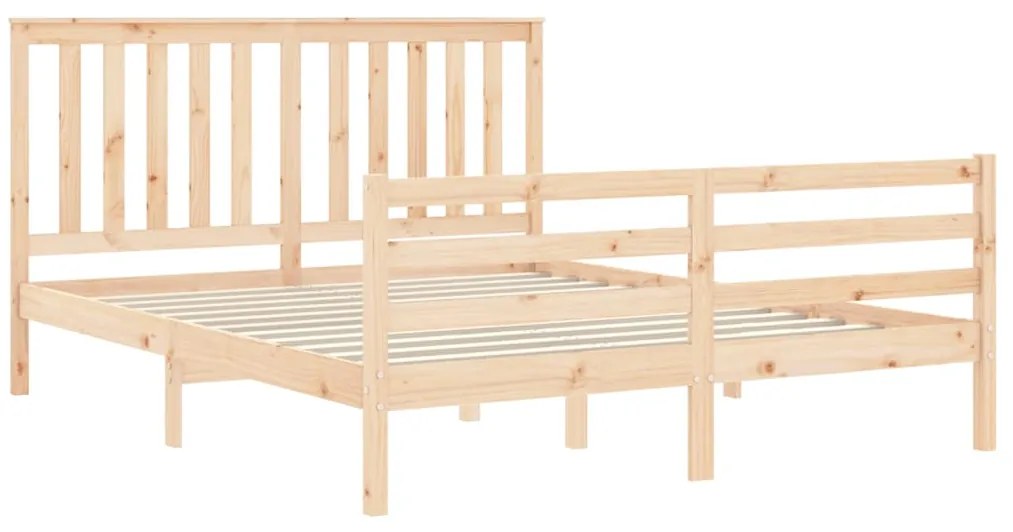 Estrutura de cama King Size com cabeceira madeira maciça