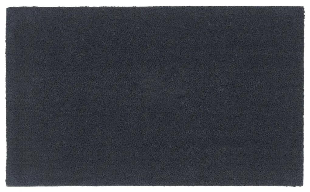 Tapete de porta 90x150 cm fibra de coco tufada cinzento escuro