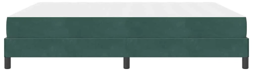 Cama box spring com colchão Verde Escuro 180 x 200 cm Veludo