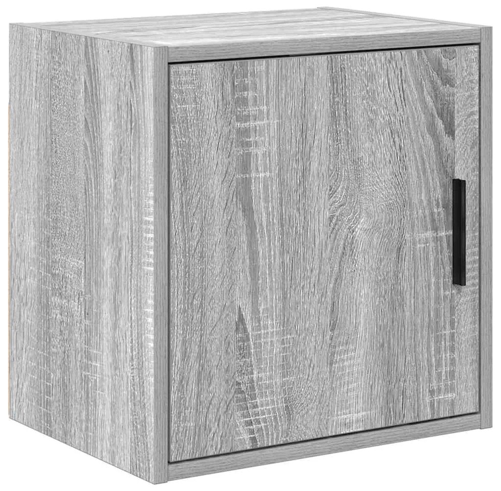 vidaXL Armário de parede de garagem cinza Sonoma madeira engenheirada