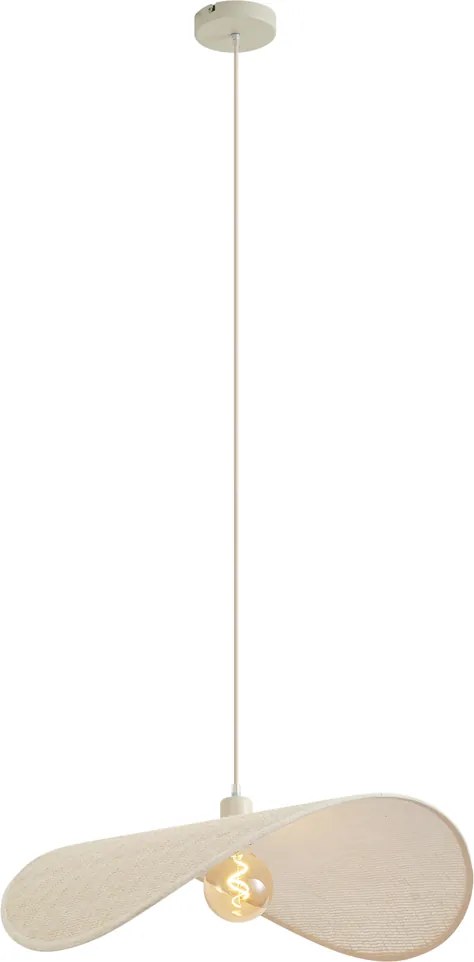 Candeeiro Suspenso Moderno Bege 65cm - Hat