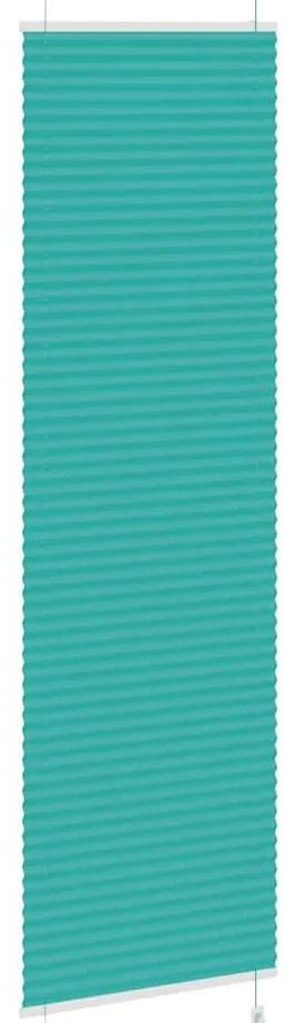 Gasolina verde Plissada Cega 60x200 cm Largura Tecido 59,4 cm