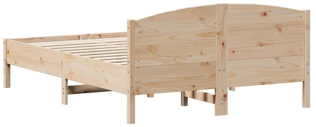 Cama sem colchão 140x190 cm madeira de pinho maciça