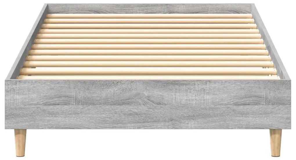 Estrutura cama s/ colchão 75x190 cm cinzento sonoma