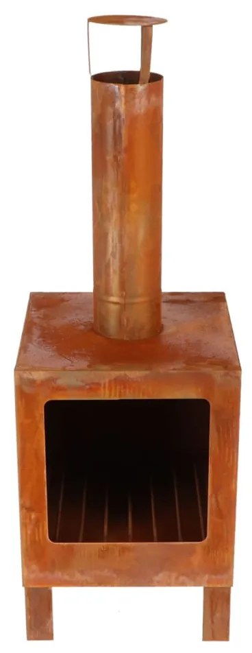 Fogão de terraço S cor de ferrugem