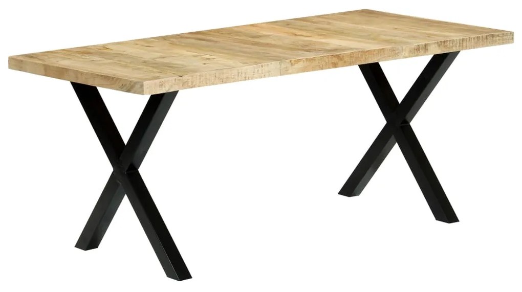 Mesa de jantar 180x90x76 cm madeira de mangueira maciça