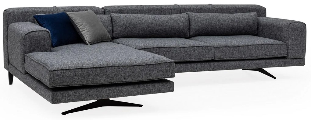 Sofá de Canto Jivago – Cinzento – 198 x 308 cm