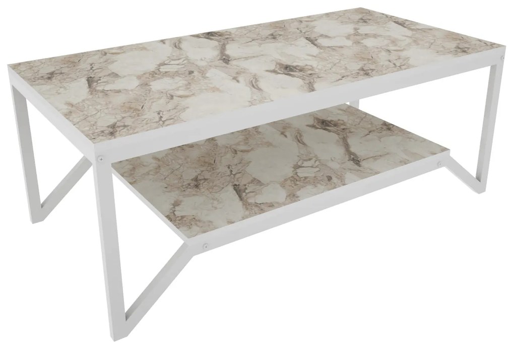 Mesa de Café Flora - Branca - 120cm x 60cm x 45,8cm